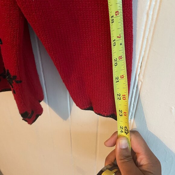 VNTG Tiara International, Sz Small, Christmas Holiday Sweater - Knit Vintage - Picture 9 of 11